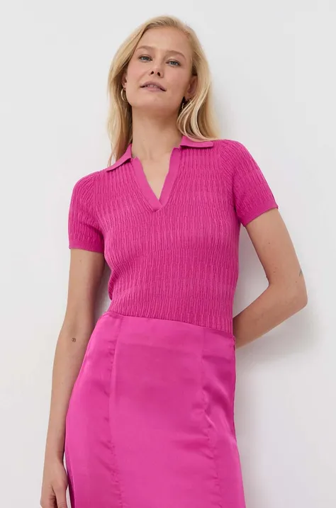 Κοντομάνικη μπλούζα MAX&Co. χρώμα: ροζ