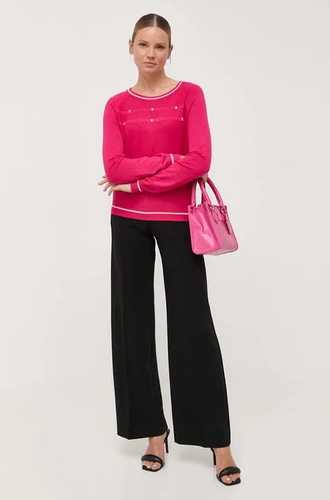 Pulover Liu Jo za žene, boja: ružičasta, lagani