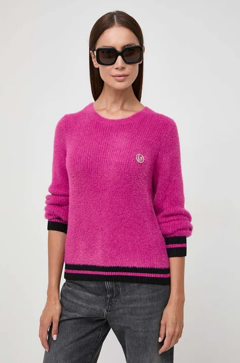 Liu Jo sweter damski kolor różowy