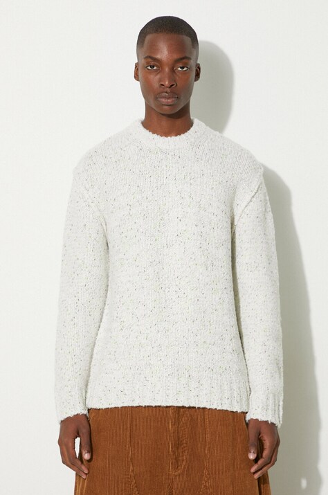 Шерстяной свитер Samsoe Samsoe женский цвет бежевый тёплый