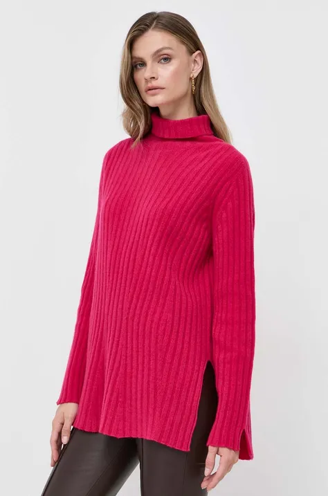 Μάλλινο πουλόβερ Twinset γυναικεία, χρώμα: ροζ