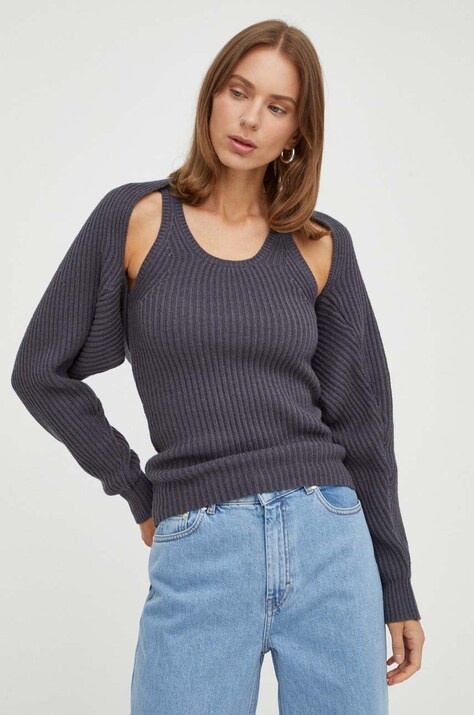 Комплект с примесью шерсти Herskind цвет серый