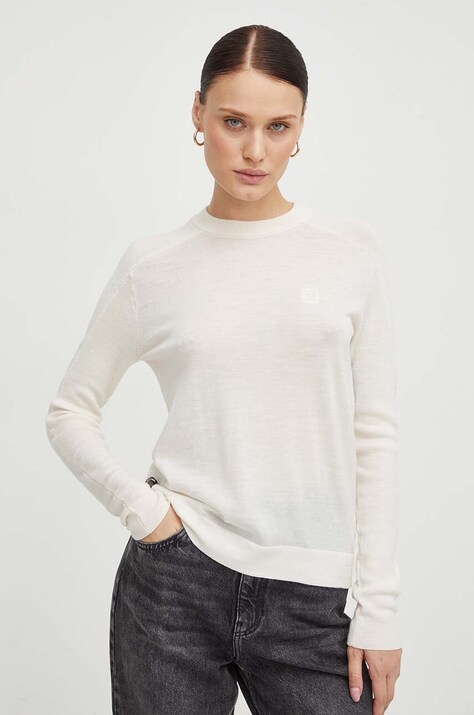 G-Star pulover de lână femei, culoarea bej, light