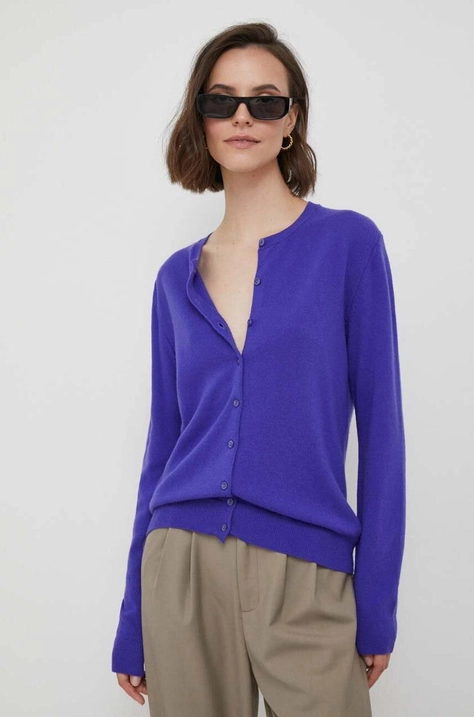 United Colors of Benetton cardigan din lana culoarea violet, light