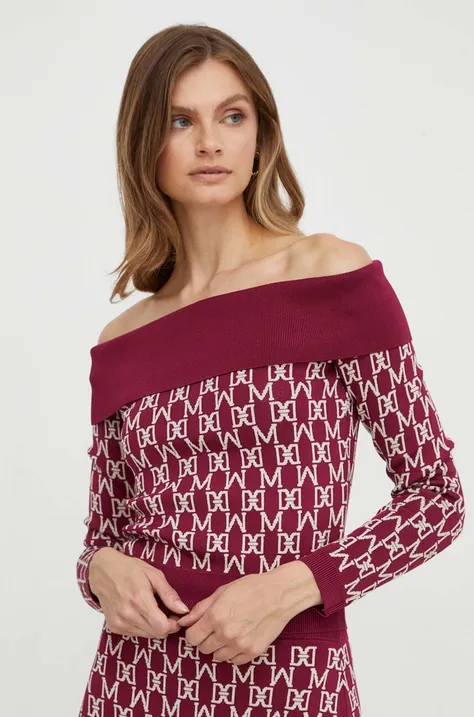 Пуловер Marciano Guess дамски в бордо