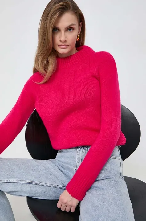Morgan gyapjúkeverék pulóver női, rózsaszín