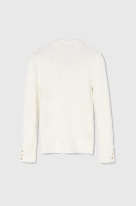 Morgan sweter damski kolor biały z półgolfem