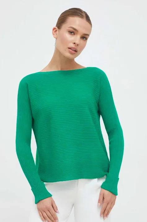 MAX&Co. sweter wełniany damski kolor turkusowy lekki