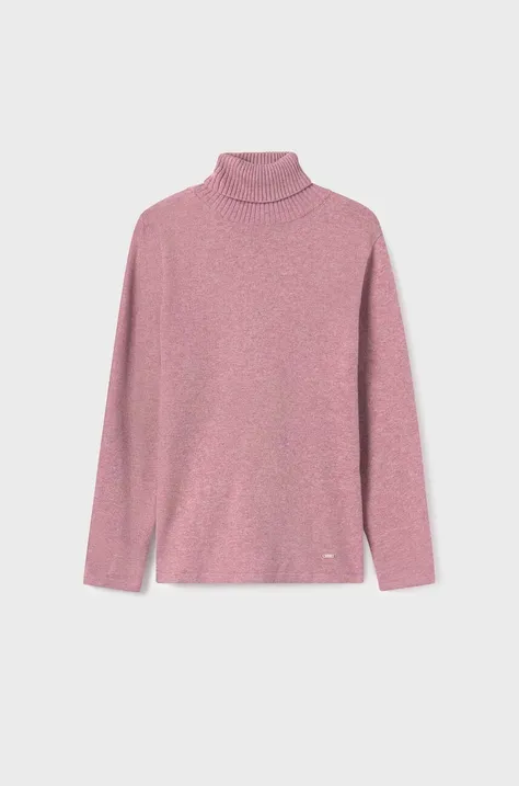 Детский свитер Mayoral цвет розовый лёгкий