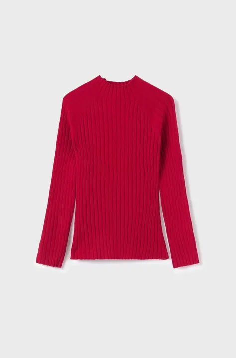 Mayoral sweter dziecięcy kolor czerwony lekki
