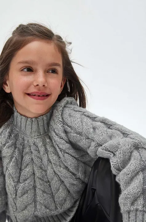 Дитячий светр Mayoral колір сірий легкий