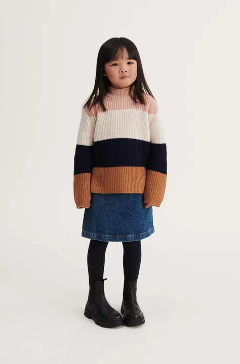 Dječji vuneni pulover Liewood boja: narančasta