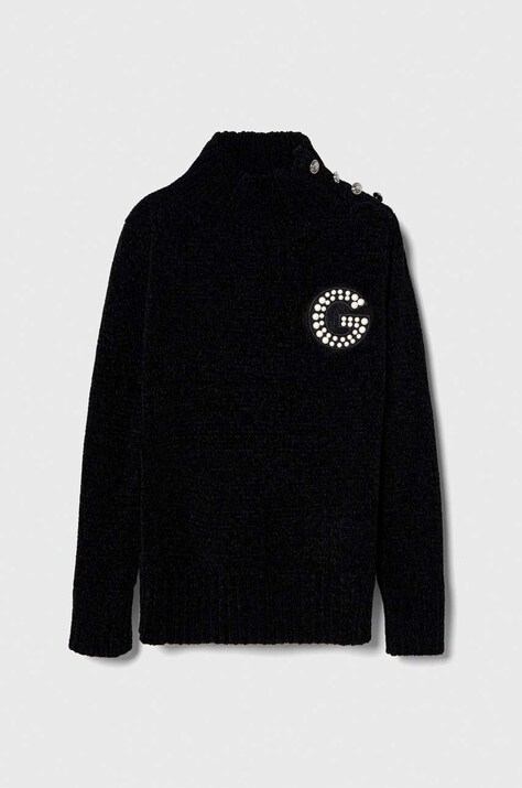 Guess pulover copii culoarea negru