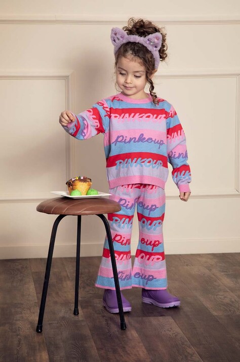 Pinko Up pulover copii culoarea violet