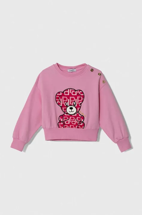 Pinko Up bluza copii culoarea roz, cu imprimeu