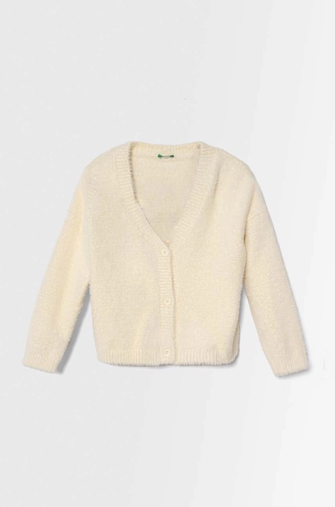 United Colors of Benetton cardigan copii culoarea bej