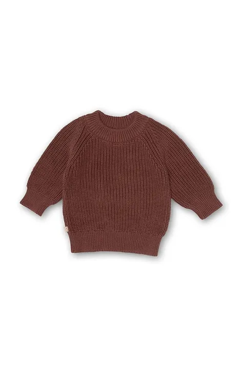 Πουλόβερ μωρού That's mine 027995 Flo Sweater χρώμα: καφέ