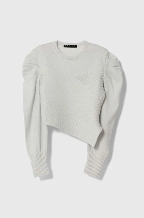 Дитячий светр Sisley колір сірий легкий