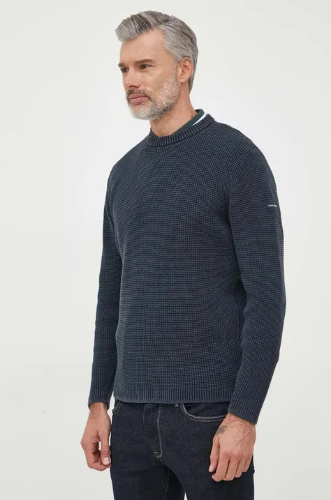 Pepe Jeans sweter bawełniany DEAN kolor granatowy
