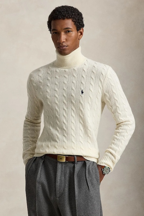 Polo Ralph Lauren Golf męski wełniany beżowy 710876836