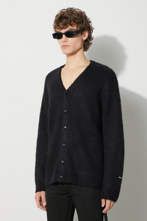 Manastash cardigan din amestec de lână Aberdeen Kurtigan '23 culoarea negru, 7923241003