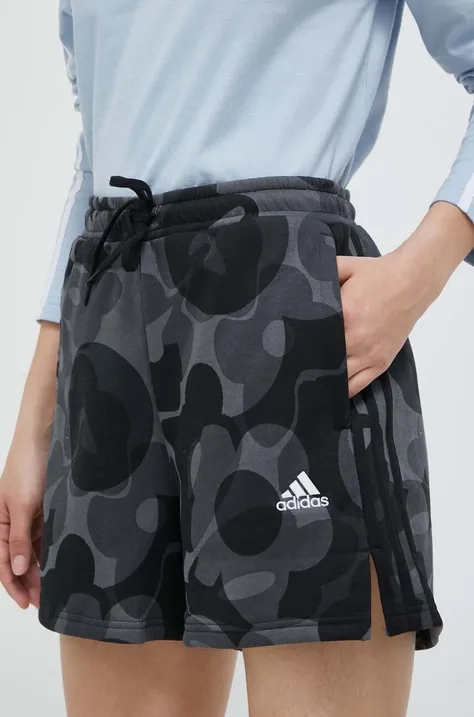 Kratke hlače adidas ženski, črna barva