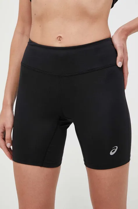 Kratke hlače za trčanje Asics Core Sprinter boja: crna, glatki materijal, visoki struk