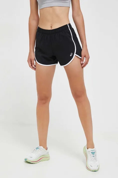Kratke hlače za trčanje Asics Icon boja: crna, bez uzorka, srednje visoki struk