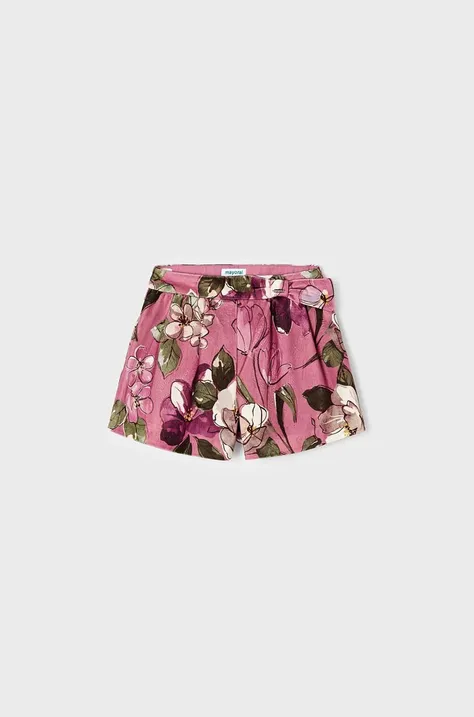 Detské krátke nohavice Mayoral ružová farba, vzorované