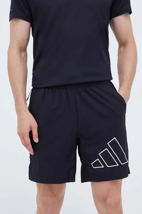 Tréninkové šortky adidas Performance Train Icons Big Logo černá barva