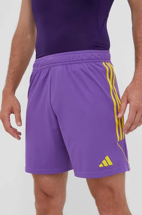 adidas Performance pantaloni scurți de antrenament Tiro 23 culoarea violet