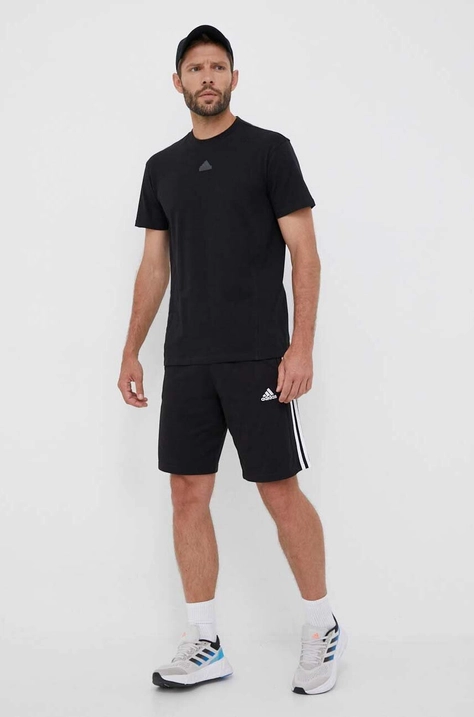 adidas pantaloni scurți bărbați, culoarea negru IC9382