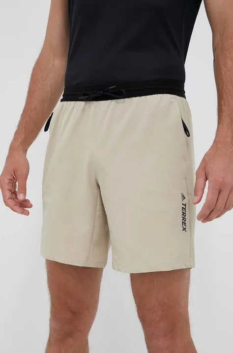 Kratke outdoor hlače adidas TERREX Liteflex boja: bež