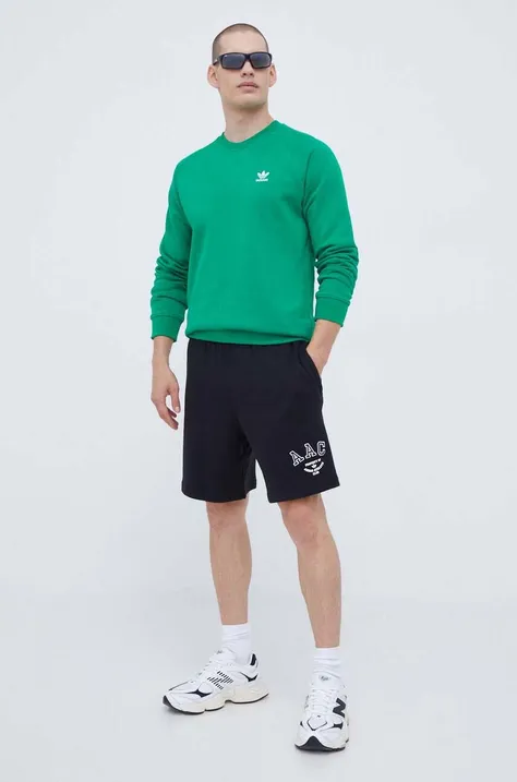 Хлопковые шорты adidas Originals цвет чёрный