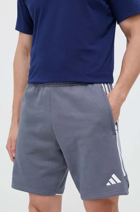 Športové krátke nohavice adidas Performance Tiro 23 pánske, šedá farba