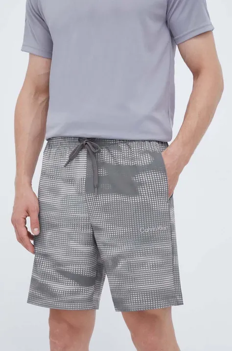 Calvin Klein Performance pantaloni scurți de antrenament culoarea gri