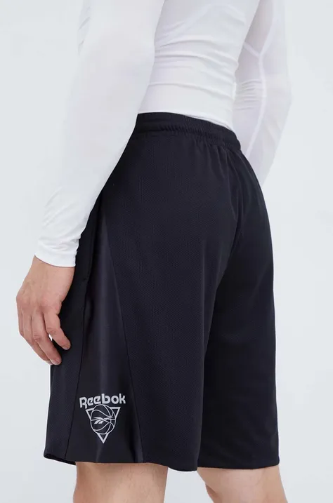 Kratke hlače za vadbo Reebok Classic črna barva