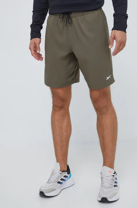 Kratke hlače za vadbo Reebok Workout Ready zelena barva