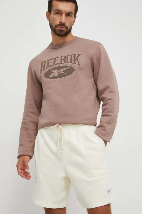 Kratke hlače Reebok Classic za muškarce, boja: bež