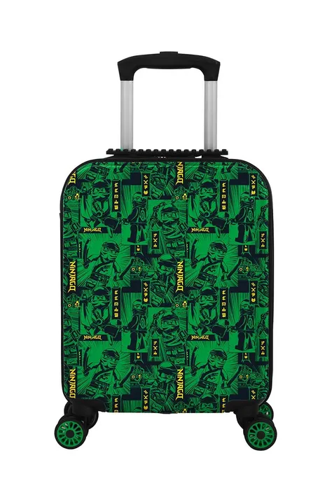 Детский чемодан Lego цвет зелёный