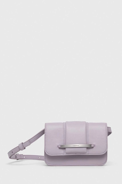 Calvin Klein poseta culoarea violet