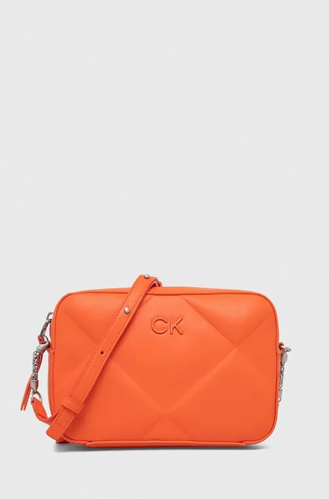 Kabelka Calvin Klein oranžová farba,K60K610767