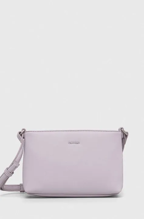 Τσάντα Calvin Klein χρώμα: μοβ