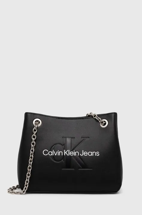 Kabelka Calvin Klein Jeans čierna farba, K60K607831
