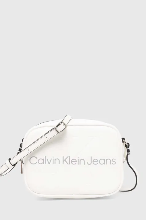 Calvin Klein Jeans borsetta colore bianco