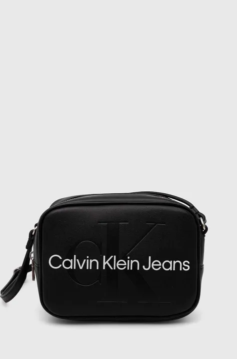 Kabelka Calvin Klein Jeans čierna farba,K60K610275