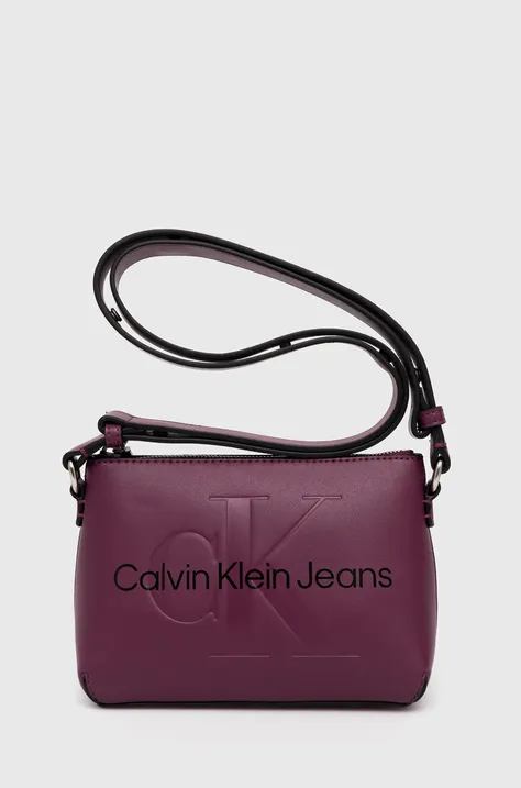 Calvin Klein Jeans torebka kolor fioletowy