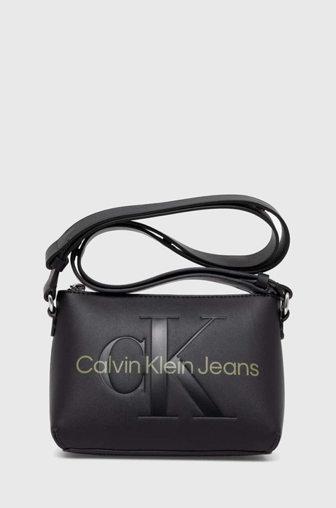 Torbica Calvin Klein Jeans črna barva