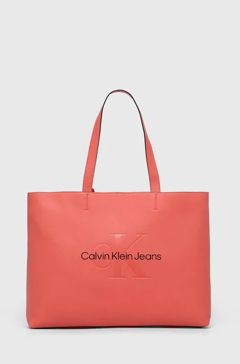 Torbica Calvin Klein Jeans roza barva