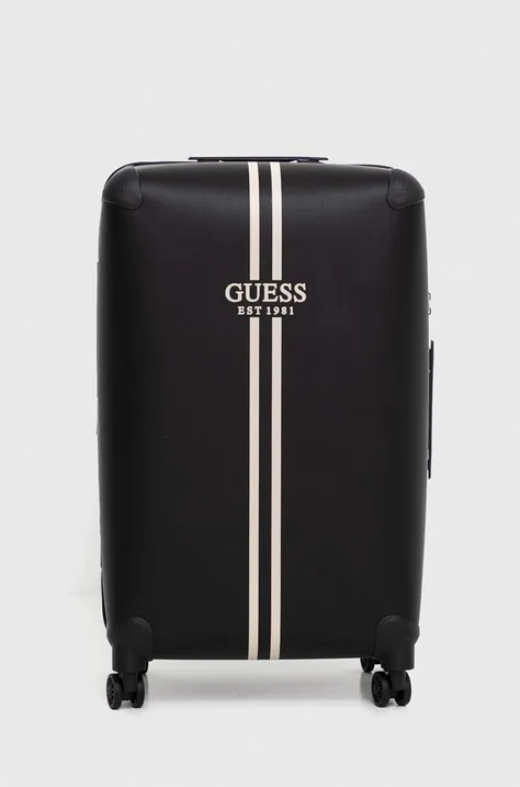 Βαλίτσα Guess χρώμα: μαύρο